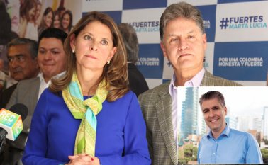 La vicepresidenta negó cualquier vínculo con ‘Memo Fantasma’. La empresa de su esposo Álvaro Rincón reconoció una relación comercial con el narcotraficante en el pasado. Foto pequeña: Jeremy Mcdermott, director de InSight Crime.
Archivo