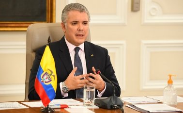 El presidente Iván Duque hace anuncios sobre las medidas para contener el COVID-19. Colprensa