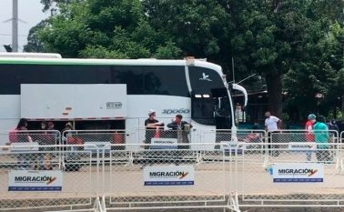 Por el puente simón bolívar, están saliendo hacia Venezuela, los migrantes que estaban en Ecuador y que han llegado a Cali, así como otros que han resuelto volver como consecuencia de la crisis generada por la pandemia del coronavirus. Especial para La Opinión