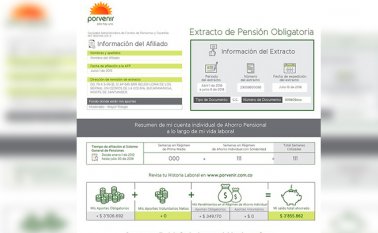 En la sección de aportes en mora del empleador, el afiliado encuentra el valor del aporte que tiene en mora, el nombre del empleador que no hizo el aporte y el valor de éste. Colprensa