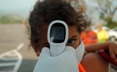 En los accesos fronterizos se están haciendo los controles sanitarios así como en los refugios. Cortesía