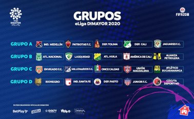 El fútbol profesional colombiano se trasladará aun torneo virtual que se disputará en el videojuego FIFA 20. Twitter/@Dimayor