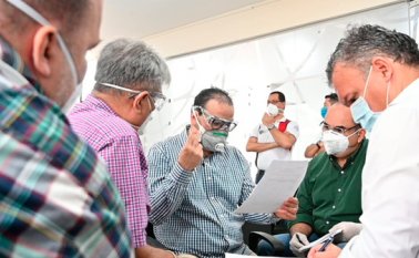 En el puesto de mando unificado se han trazado todas las directrices tendientes a hacer frente a la emergencia sanitaria producida por el coronavirus.
Cortesía