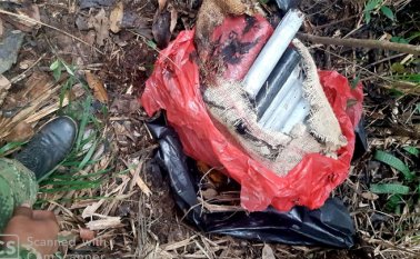 Los explosivos pertenecerían a Los Pelusos. Cortesía
