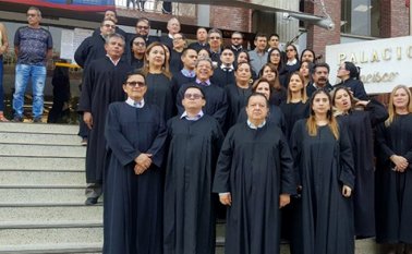 Parte de los jueces de Cúcuta trabajan desde sus casas. Las audiencias se dan de manera virtual, siempre y cuando asistan todas las partes y se mantenga conexión con la cárcel de Cúcuta.  Archivo La Opinión