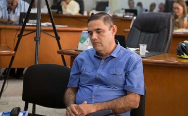 francisco cortés, ex gerente de la EIS Cúcuta, cuando fue llamado al Concejo a rendir cuentas por la contratación hecha en la EIS y por la cual está denunciado penalmente ante la Fiscalía.  César Obando/La Opinión