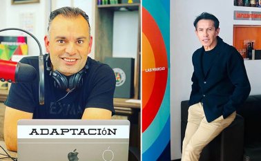 Fernando anzures, mercadólogo mexicano y fundador de la marca Exma (derecha) y Alex Aldas, publicista ecuatoriano, fundador de Aldasbrand y socio de la marca Exma (izquierda). Tomadas de Instagram