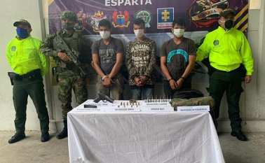 Capturados miembros de Los Rastrojos.  Policía
