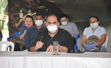 Gregorio Angarita, durante el anuncio del levantamiento de las medidas a las empresas del sector industrial. Cortesía.