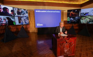 El sueldo del mandatario superaba los 5.000 dólares al mes frente al mínimo básico de 400 dólares para los trabajadores en general. Tomada de Twitter @Lenin