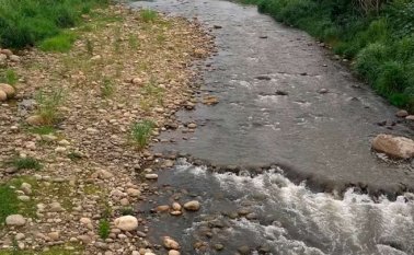 La fuerte sequía que azota a Cúcuta y la región tiene al límite el caudal del río Pamplonita. Orlando Carvajal