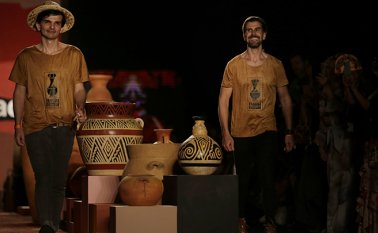 Alado fue la encargada de la pasarela de cierre de la edición 30 de Colombiamoda en el año 2019. Colprensa