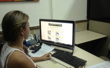 Teletrabajo en época de pandemia. Archivo La Opinión