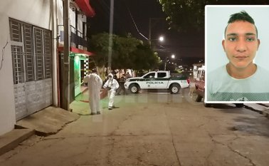 en esta esquina del barrio Toledo Plata quedaron heridos de bala Ortega Delgado y la Negra, con quien se movilizaba, justo en ese momento.  Cristian Herrera La Opinión