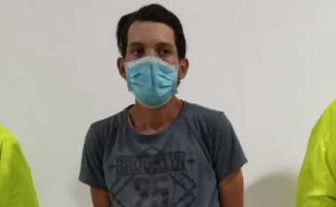 Adrián Alexander Hernández, de 26 años, fue capturado en los alrededores de la cancha del barrio Carora. Cortesía Policía