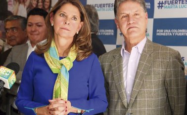 Marta Lucía Ramírez y Álvaro Rincón.  Colprensa