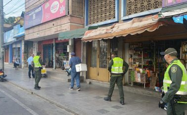 En la zona céntrica de Cúcuta, la Policía continúa los planes de control. Policía Nacional