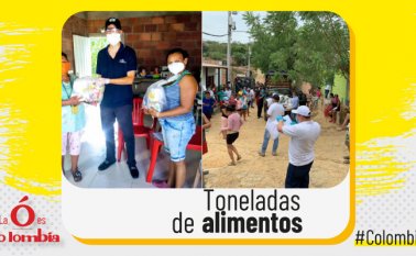 La solidaridad que llega a los barrios en mercados es recibida con mucho agradecimiento por aquellas familias necesitadas, que ven en esa acción un gesto de amor. La Cámara de la Industria de Alimentos de la Andi ha donado toneladas de mercados a los cucuteños. Cortesía
