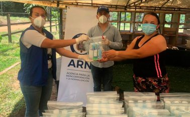 La Agencia para la Reincorporación y la Normalización (ARN) dará teleorientación en salud para evitar posibles contagios de coronavirus, para quienes viven en espacios como Caño Indio en el Catatumbo. Cortesía