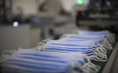 Mascarillas de protección. AFP