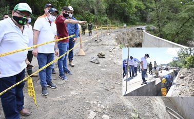 El Gobernador Silvano Serrano emprendió una serie de visitas a las obras de infraestructura vial que volvieron a ponerse en marcha tras el proceso de reactivación económica. Cortesía