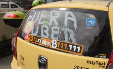 Los taxistas, quienes adelantaron la labor para sacar la plataforma de Colombia, tenían que haber demandado a la misma antes de los dos años en que empezaron a identificar las supuestas maniobras desleales. Archivo