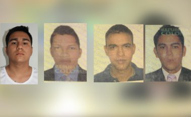 Harold Rubén Prieto Lobo, Jorge Jhonny Fuentes Velilla, Erick Andrés Suárez Alvan y Jaime Yesid Gelvis Prieto. Cortesía