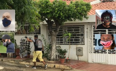 Los vendedores de tapabocas se desplazan por todos los sectores de Cúcuta y su área metropolitana. Celmira Figueroa y cortesía