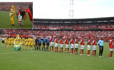 El primer clásico por liga en el presente siglo, fue en el General Santander el 19 de febrero de 2006 y terminó con un empate a un gol. Archivo / La Opinión