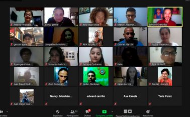 Los talleres de formación, se desarrollan de manera virtual a través de la plataforma virtual Zoom. Cortesía