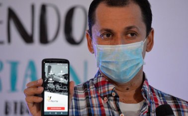 En las instalaciones de la biblioteca pública julio pérez ferrero,, se hizo el lanzamiento oficial de las aplicaciones virtuales de “Mi Norte App”. Cortesía