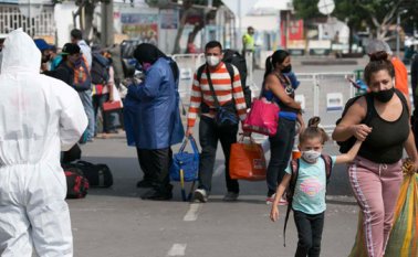 El flujo de migrantes en la frontera continúa. Juan Pablo Cohen