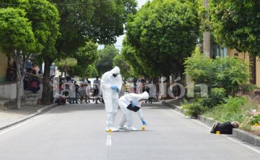 Así quedó el cuerpo de  Germán Asdrúbal Gélvez Becerra. Laura Serrano
