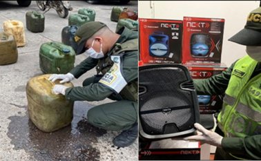 La mercancía incautada quedó a disposición de la Dian. Policía Nacional