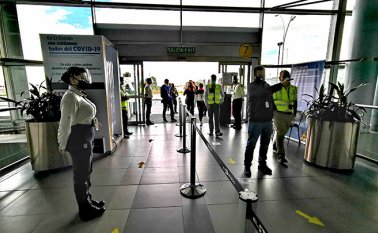 El destino final del ‘Vuelo del deporte, orgullo colombiano’ es España. Cortesía para Colprensa
