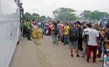 El 76% de los venezolanos ha salido hacia su país a través del puente internacional Simón Bolívar, en Villa del Rosario. Archivo La Opinión