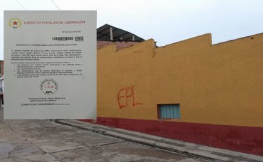 Fachadas de las casas con las letras Epl. Cortesía