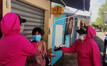 La Policía está facultada para exigirles a los ciudadanos el uso del tapabocas en espacios públicos y aplicarles comparendos a los infractores, en Cúcuta. Cortesía