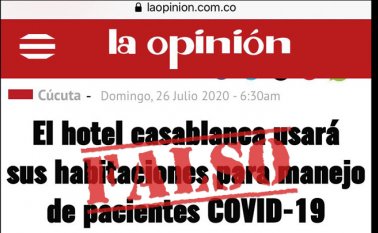 Imagen falsa que circula en redes sociales. La Opinión