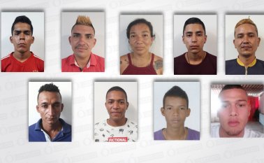 Yeferson Uzcátegui, Sergio Rojas, Diana Peña, Jairo Castaño Padilla, Carlos Sánchez, Carlos Wilches, Denilzon Góme, Luis Gómez y Francisco José Allen. Policía Nacional