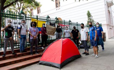 Los estudiantes universitarios exigen que para el segundo semestre del año no se les cobre matrícula, dada la crisis por la COVID-19. Alfredo Estévez