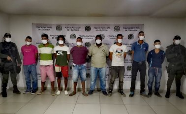 Entre los capturados están el cabecilla del grupo criminal y el segundo al mando. Policía Nacional