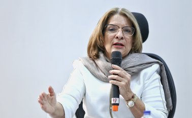Margarita Cabello Blanco, ministra de Justicia y candidata en la terna para ser procuradora general de la nación. Colprensa