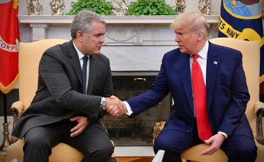 Reunión entre el presidente de los Estados Unidos, Donal Trump e Iván Duque, mandatario de los colombianos. Colprensa