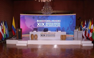 La declaración firmada señala que el proceso de transición en Venezuela debe permitir que la Asamblea Nacional cumpla "plenamente" sus funciones, y debe restablecer "la independencia" del Tribunal Supremo de Justicia y del Consejo Nacional Electoral (CNE). Tomada de Twitter Cancillería Costa Rica