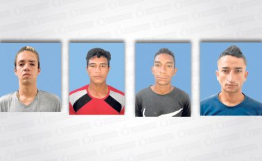 José Rafael Geraldo Acosta Carlos Breinier García Pérez, Dairon Andrés Maestre Márquez y Duván Felipe Rincón Ortiz fueron capturados. Policía Nacional