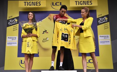 Egan Bernal estuvo en dudas para la edición 2020 debido a un dolor de espalda que tuvo el fin de semana. AFP