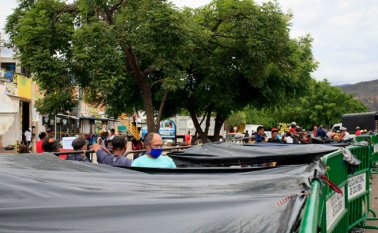 Más de 2.500 venezolanos se encuentran represados en inmediaciones del puente internacional Simón Bolívar. Archivo