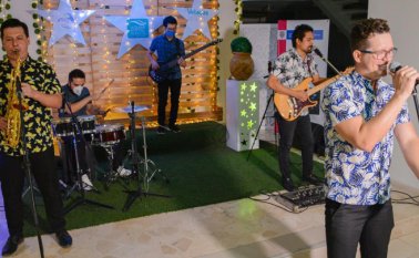 La Veladas Culturales son una vitrina para el talento local. Aquí el grupo musical Los Caballeros. Cortesía