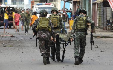 Detrás de los atentados estaría el grupo Abu Sayyaf, red de islamistas filipinos a la que se atribuyen los peores atentados en el archipiélago. AFP